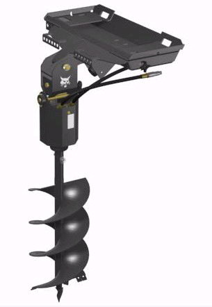 Auger Attachments for a Mini Track Loader